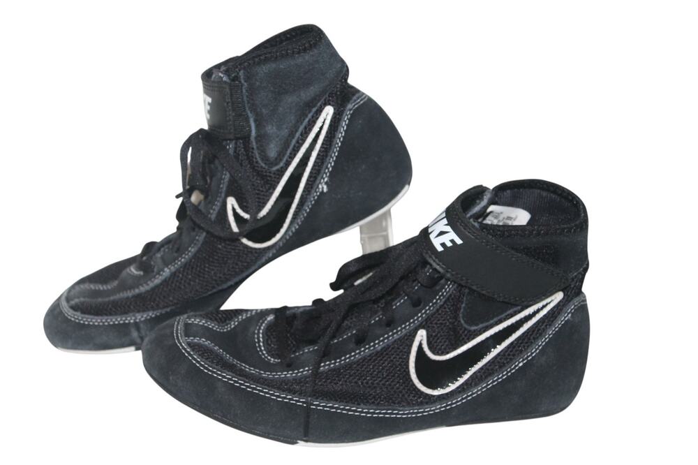 Nike Speedweep VIII Wrestling Shoes, 3366685-001, Black/White, Youth Size 5Y